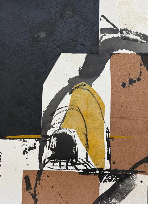 le-bout-du-tunnel-bruno-moinard-collage-et-encre-de-chine-sur-papier-torchon-107x75cm