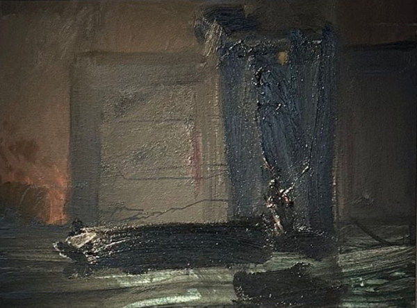 en-toute-discretion-huile-sur-toile-52x71-67x87-cadre-noir