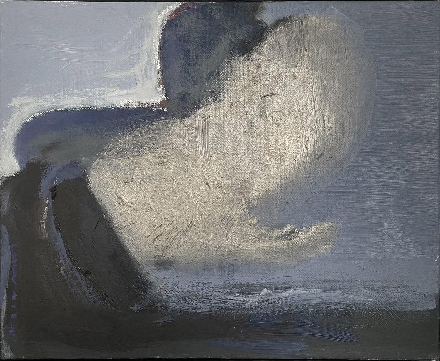 ronde-bosse-oil-on-canvas-38x45-5cm